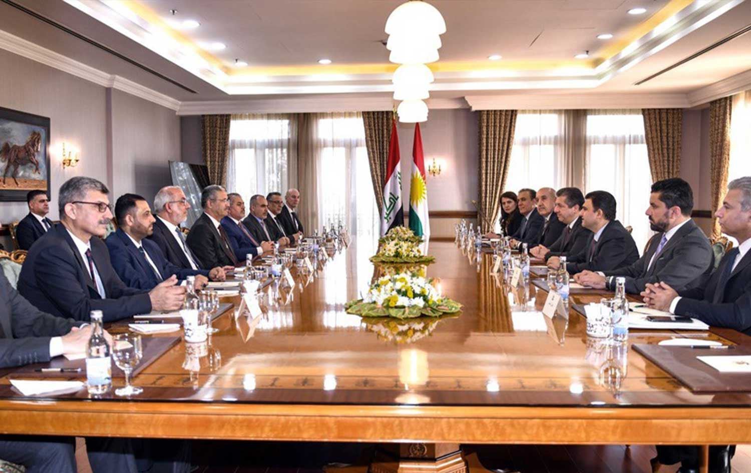 Civîna Serokwezîr Mesrûr Barzanî ya bi şandeya Wezareta Petrolê ya Îraqê re