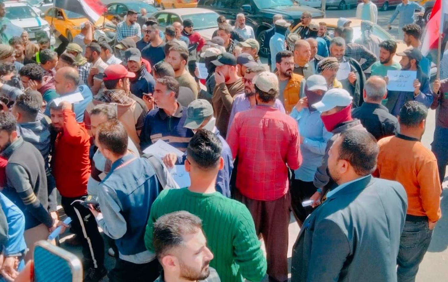 احتجاجات لـ 850 متعاقداً في كركوك للمطالبة بتثبيتهم