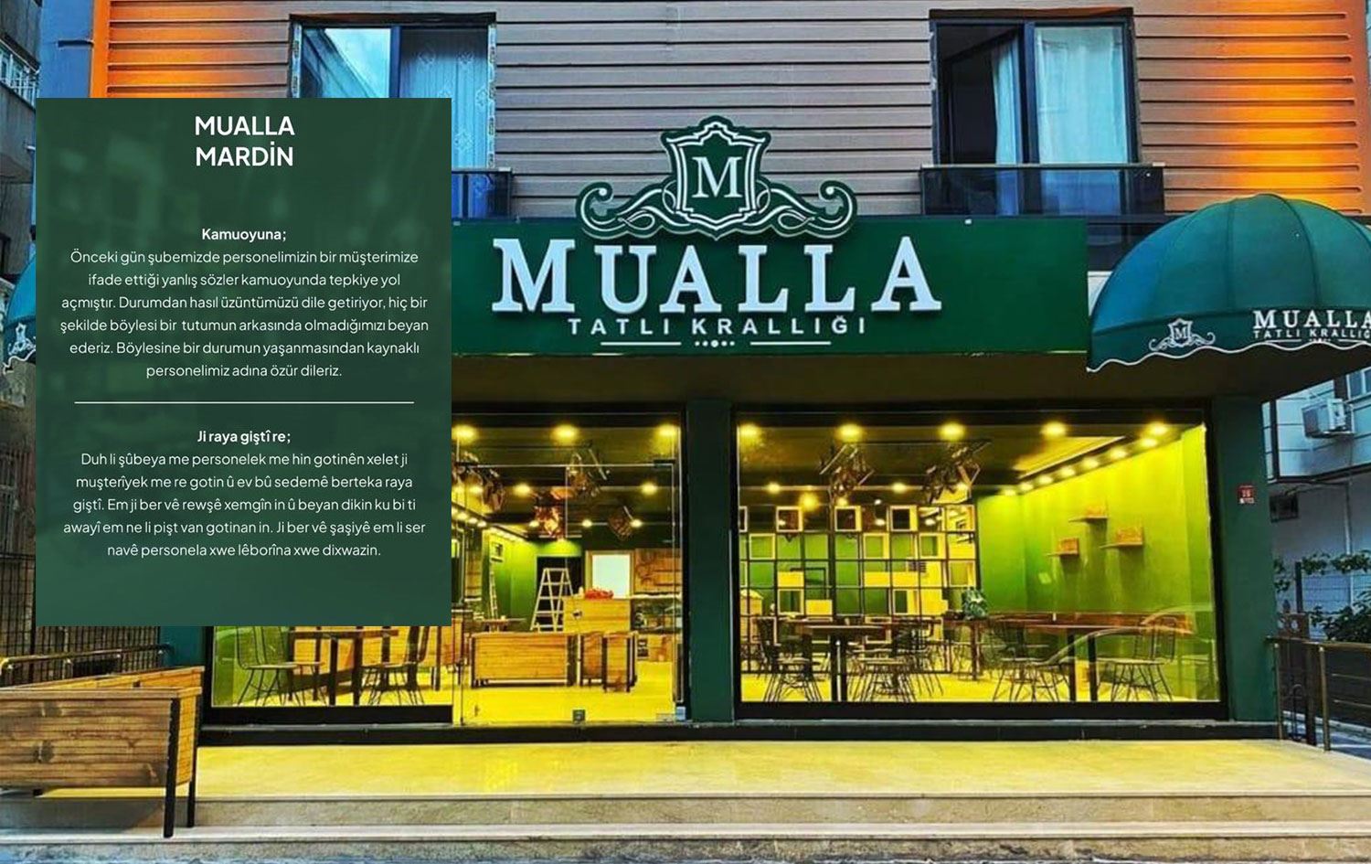 Mualla Tatlı Krallığından geri adım