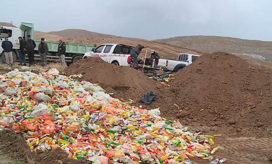 إتلاف أطنان من مواد التنظيف منتهية الصلاحية في شيخان 