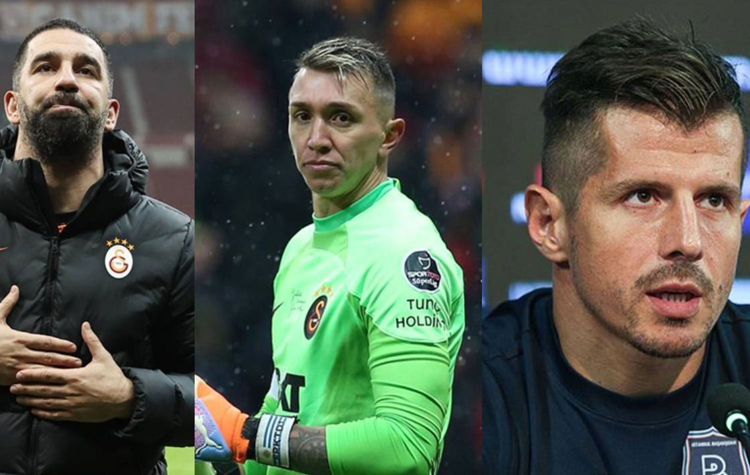Arda Turan, Fernando Muslera ve Emre Belözoğlu 