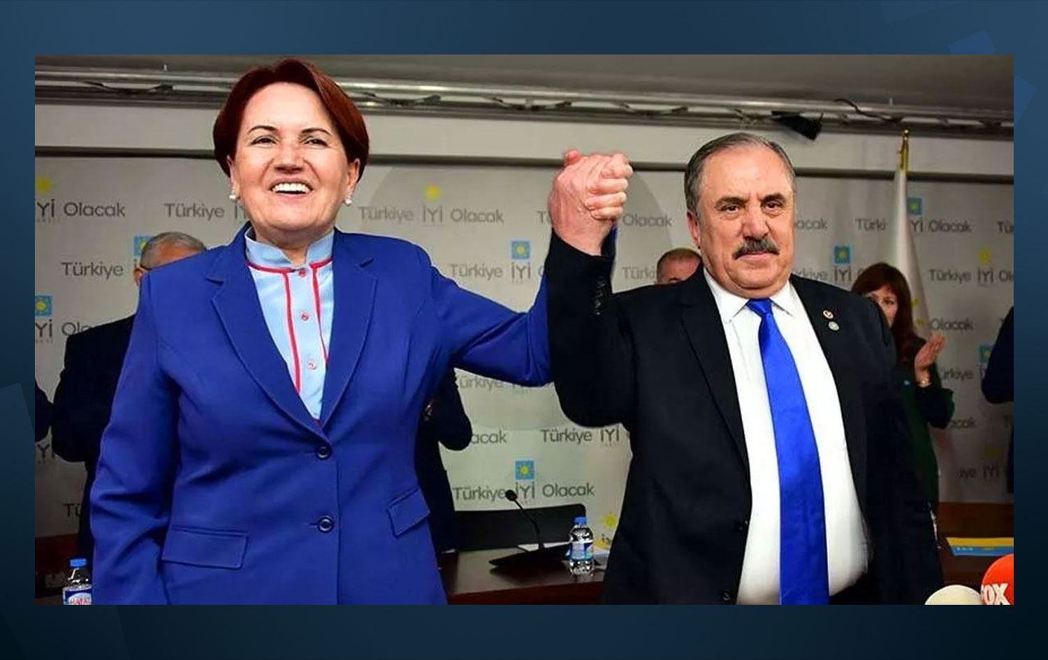İYİ Parti Genel Başkanı Meral Akşener ve İstanbul Milletvekili Salim Ensarioğlu