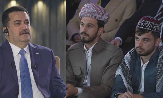 رئيس الوزراء العراقي محمد شياع السوداني ومواطنون من اقليم كوردستان في برنامج بيستون توك