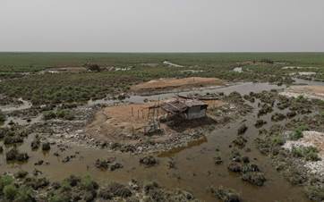 Hammar marshes in Iraq's Dhi Qar province on June 5, 2023. Photo: Bilind T. Abdullah/Rudaw