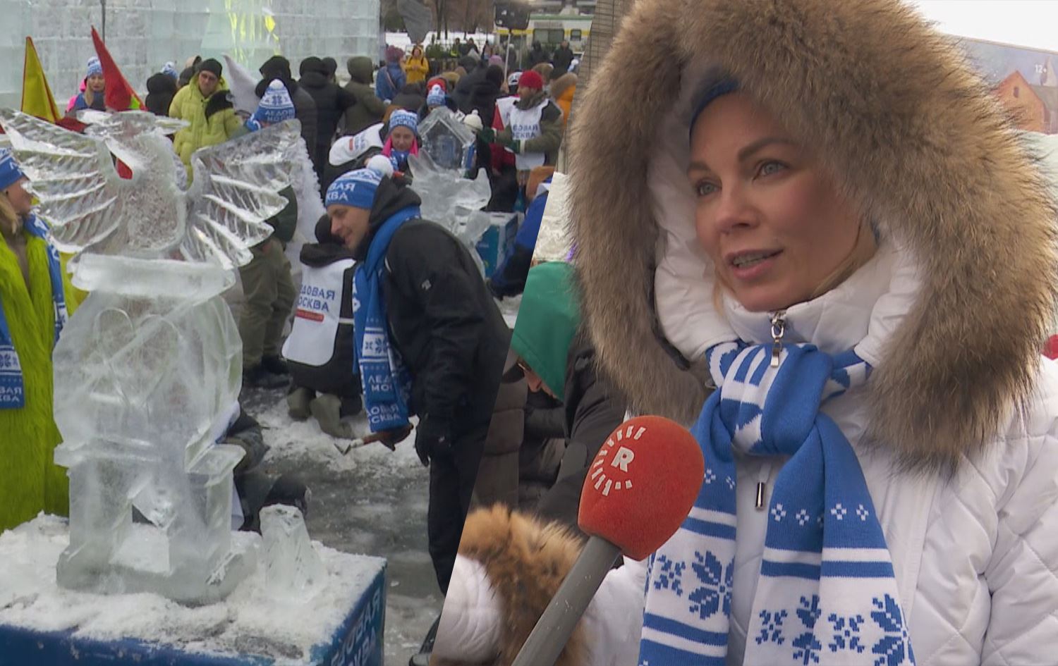 Peykerên ji qeşayê hatin çêkirin