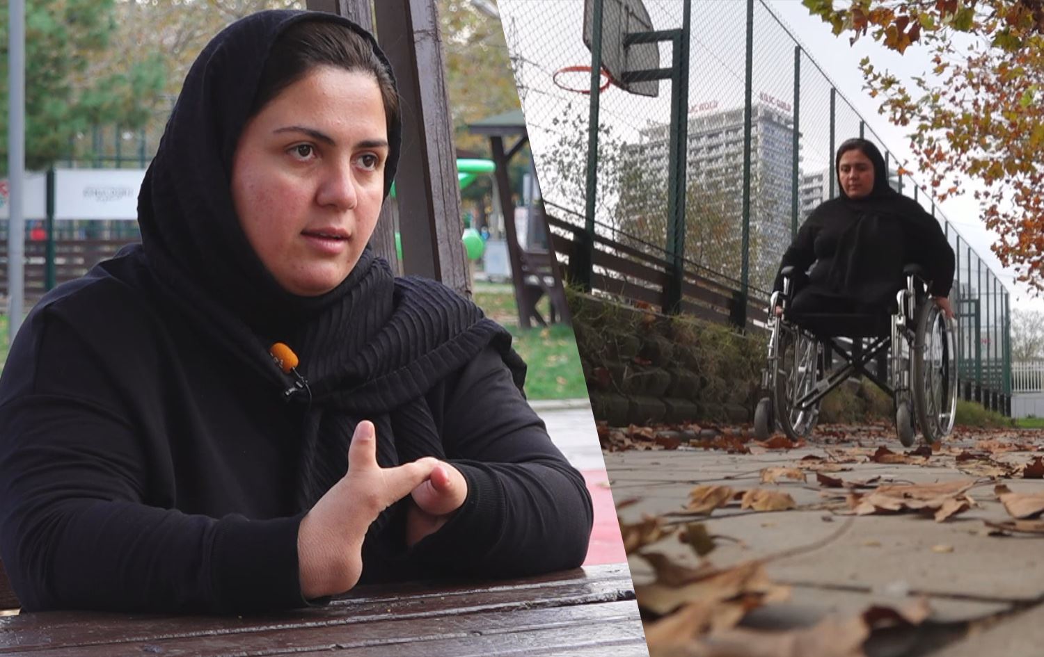 Fatîma astengdar e û ji zaroktiyê ve lingên xwe ji dest dane