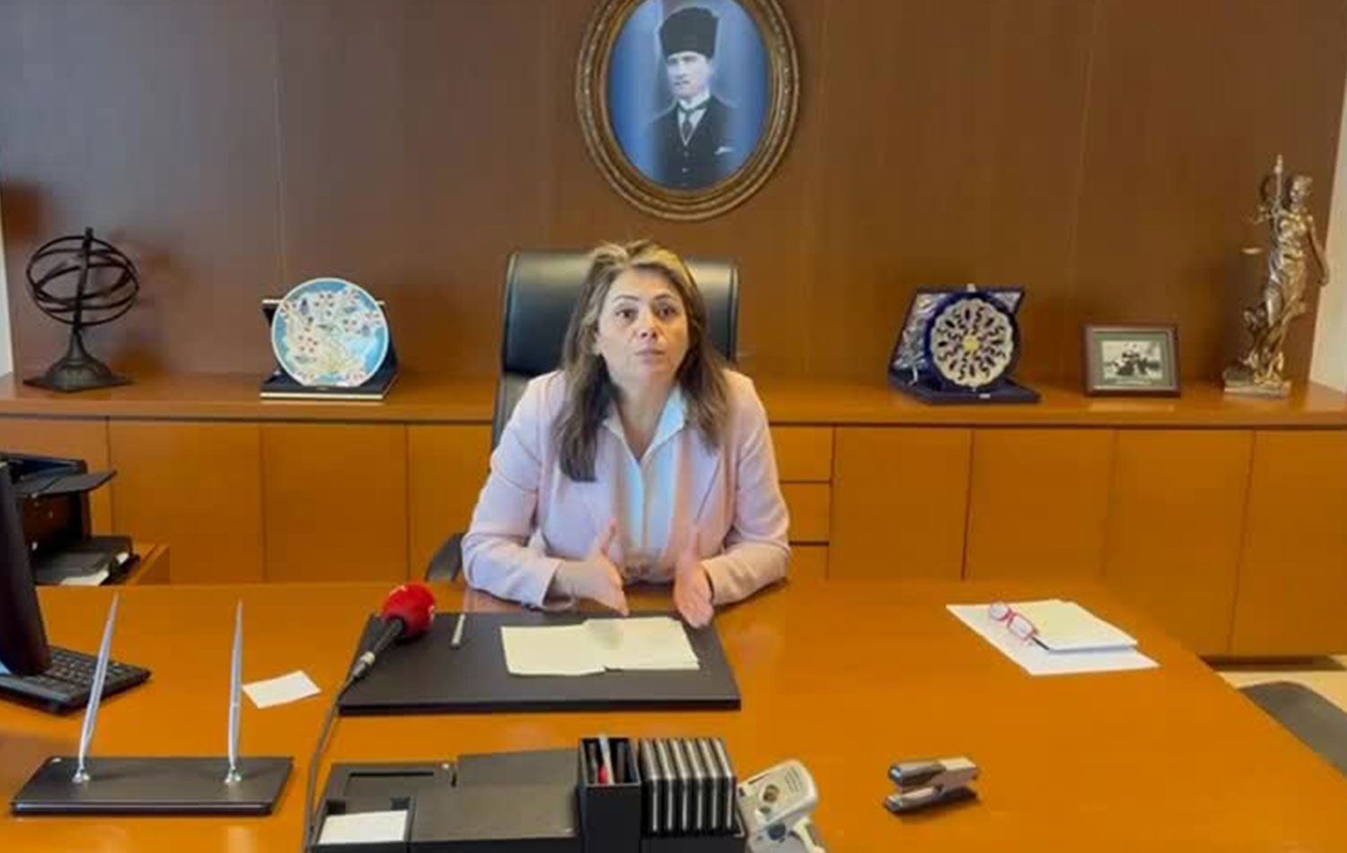 İstanbul Barosu Başkanı Filiz Saraç / ANKA