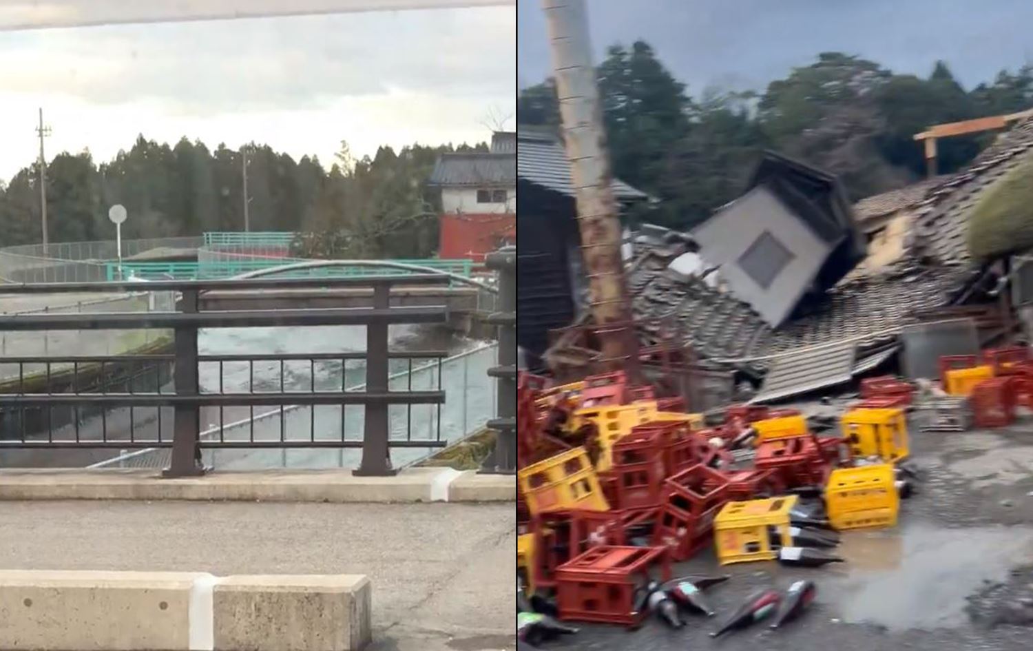 دوو دیمەنی بوومەلەرزە و تسوونامییەکەی ژاپۆن