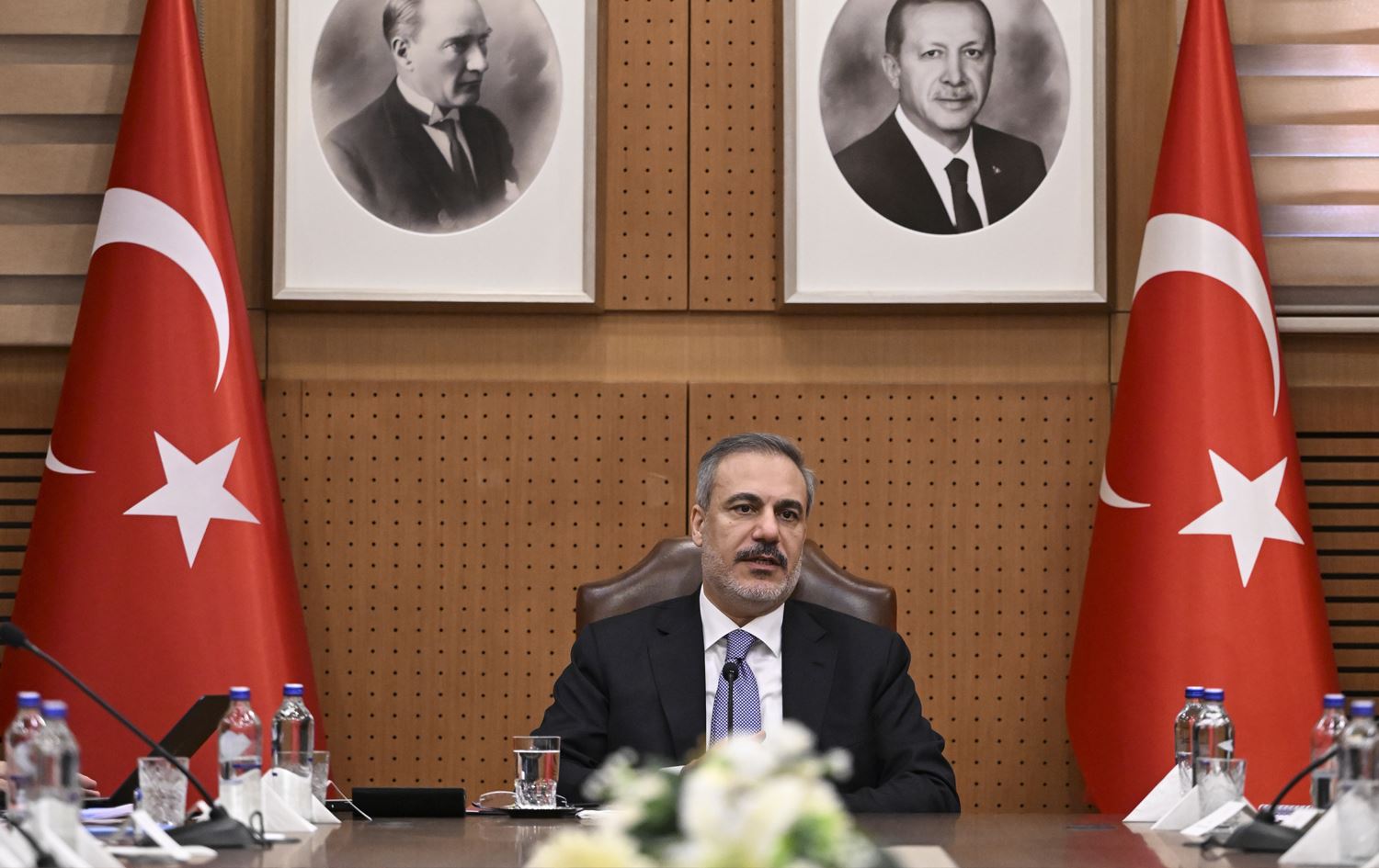 هاکان فیدان، وەزیری دەرەوەی تورکیا، وێنە: AA 