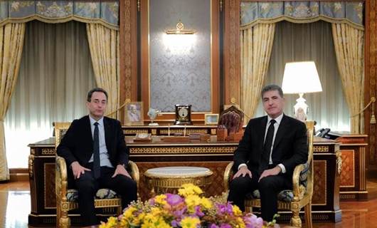 Fransa'nın Bağdat Büyükelçisi’nden Başkan Neçirvan Barzani’ye veda ziyareti
