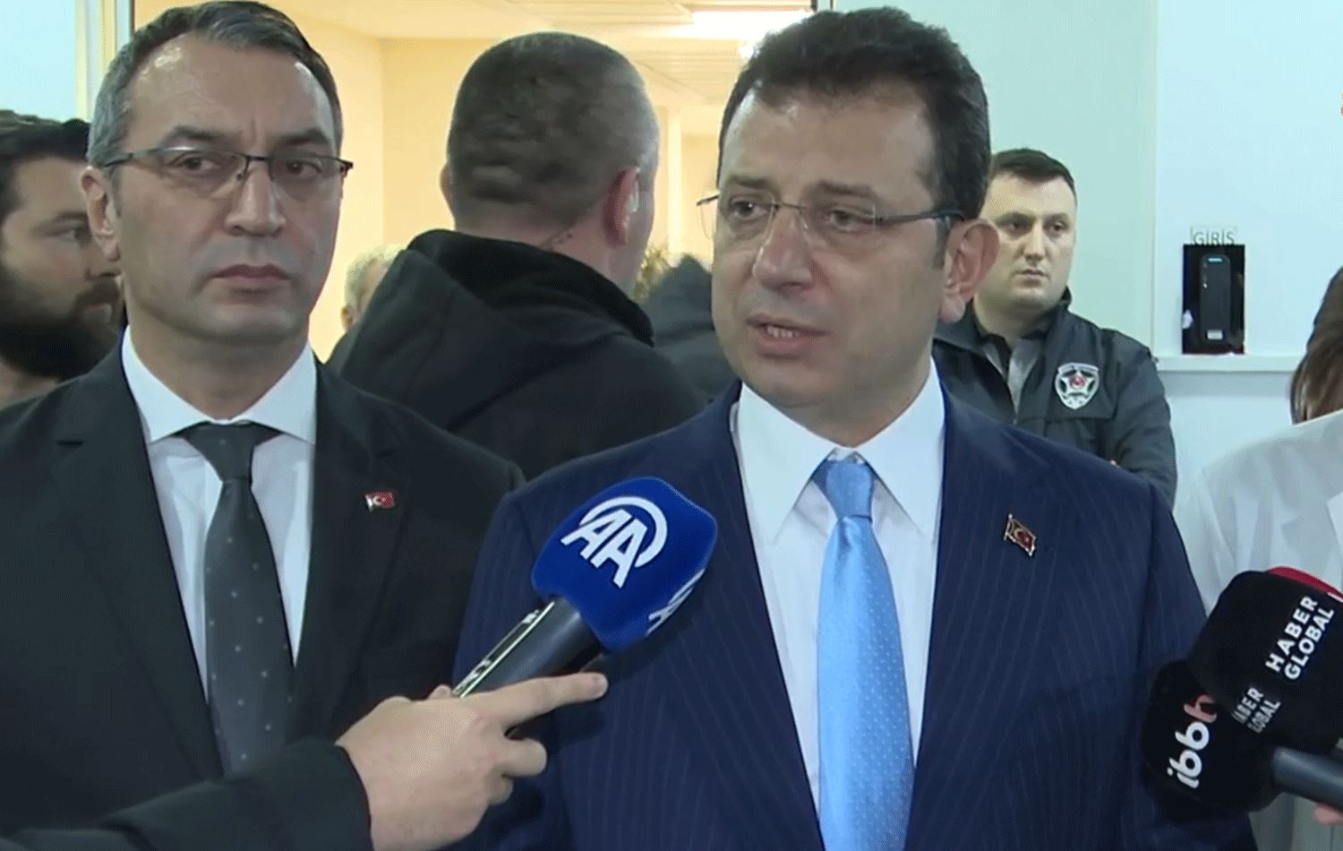 Ekrem İmamoğlu basına açıklama yaptı. / ANKA