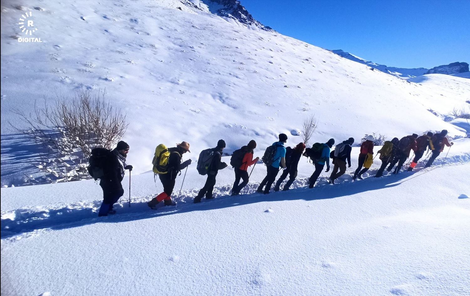 WAN - Çiyager û werzişvan derketin lûtkeya Keleha Spî