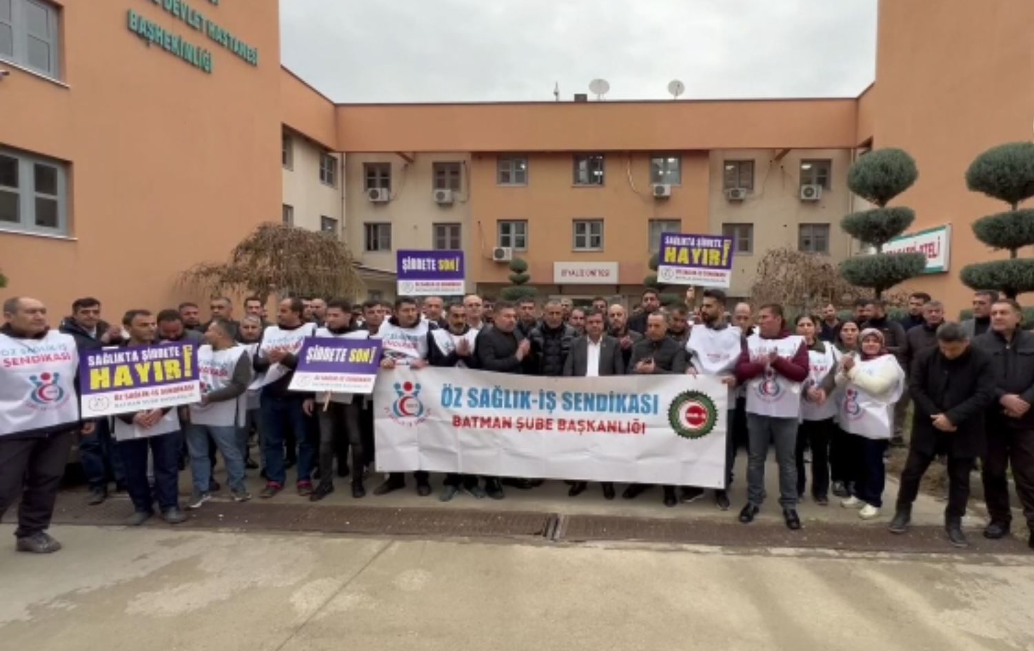 Daxuyaniya karmendan / Wêne: AA