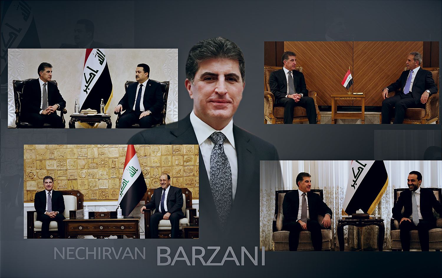 کۆبوونەوەکانی نێچیرڤان بارزانی و بەرپرسانی باڵای عێراق