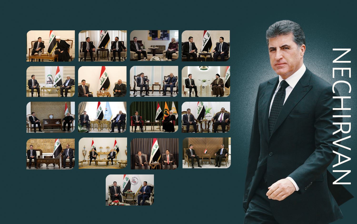 الميزانية والهجمات على أربيل تتصدران مباحثات نيجيرفان بارزاني مع أبرز قادة العراق