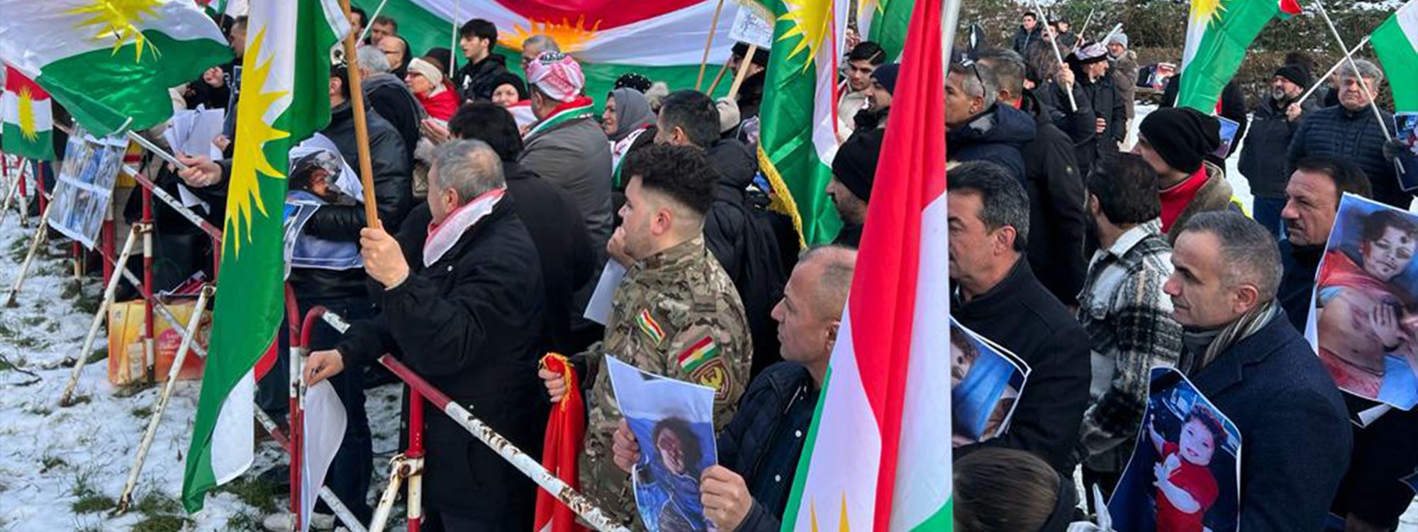 خۆپێشاندان لە هامبۆرگ لەدژی هێرشی ئێران بۆ سەر هەولێر