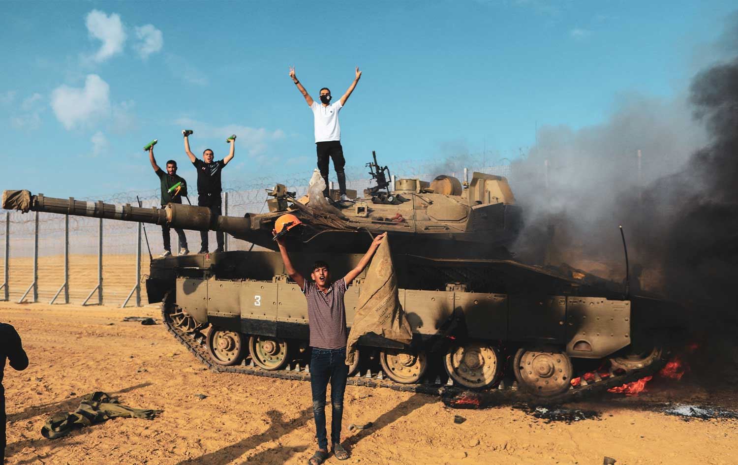 یەکەم رۆژی ئۆپەراسیۆنی تۆفانی ئەقسا، وێنە: Reuters