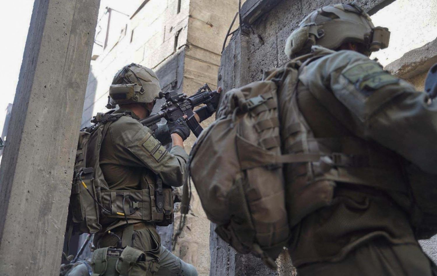  ژمارەیەک سەربازی ئیسرائیلی لەنێو کەرتی غەززە، وێنەکە رۆژی 22-1-2024 لەلایەن سوپای ئیسرائیلەوە بڵاوکراوەتەوە 