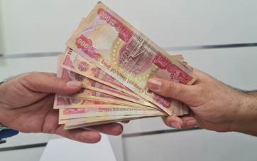 Iraqi dinars. Photo: Bilind T. Abdullah/Rudaw