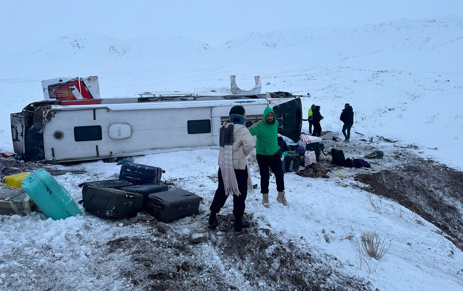 Li Agiriyê otobusa Îraniyan wergeriya/Wêne: AA