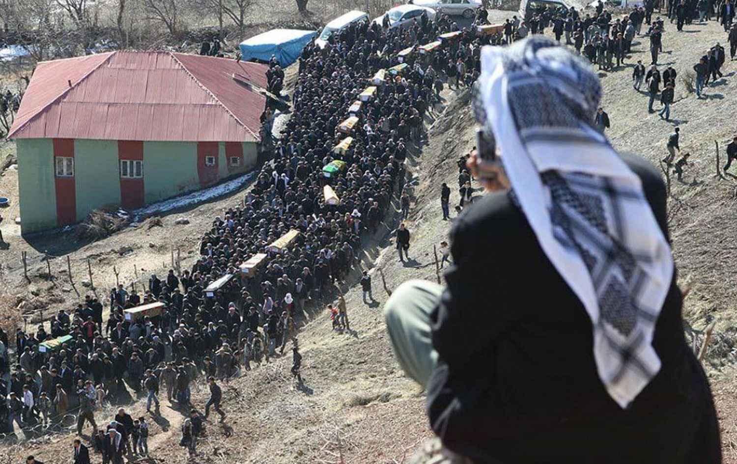 Roboski Katliamı sonrası düzenlenen cenaze töreni
