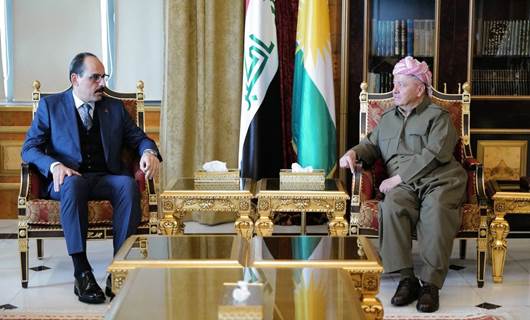 Başkan Barzani Erbil'de MİT Başkanı İbrahim Kalın'ı kabul etti