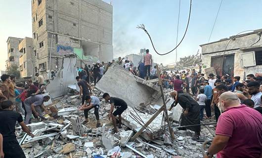 مشهد من الدمار الذي تسبب به القصف الإسرائيلي على غزة