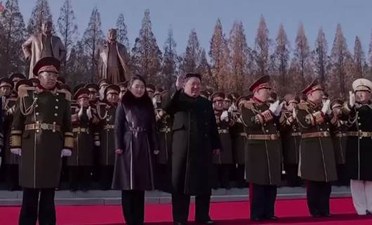 Kuzey Kore lideri Kim Jong-Un'un ordunun 76. kuruluş yıl dönümü töreni