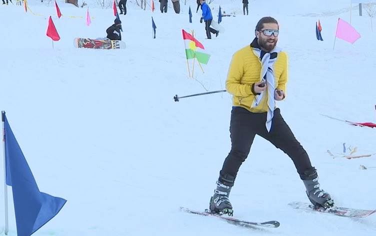 Çoman'da kayak yarışması / Foto: Rûdaw