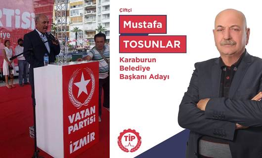 Mustafa Tosunlar, Vatan Partisi'nin Eski İzmir Başkanı görevini yürütüyordu