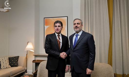 رئيس إقليم كوردستان نيجيرفان بارزاني ووزير الخارجية التركي هاكان فيدان في مؤتمر ميونخ للأمن 