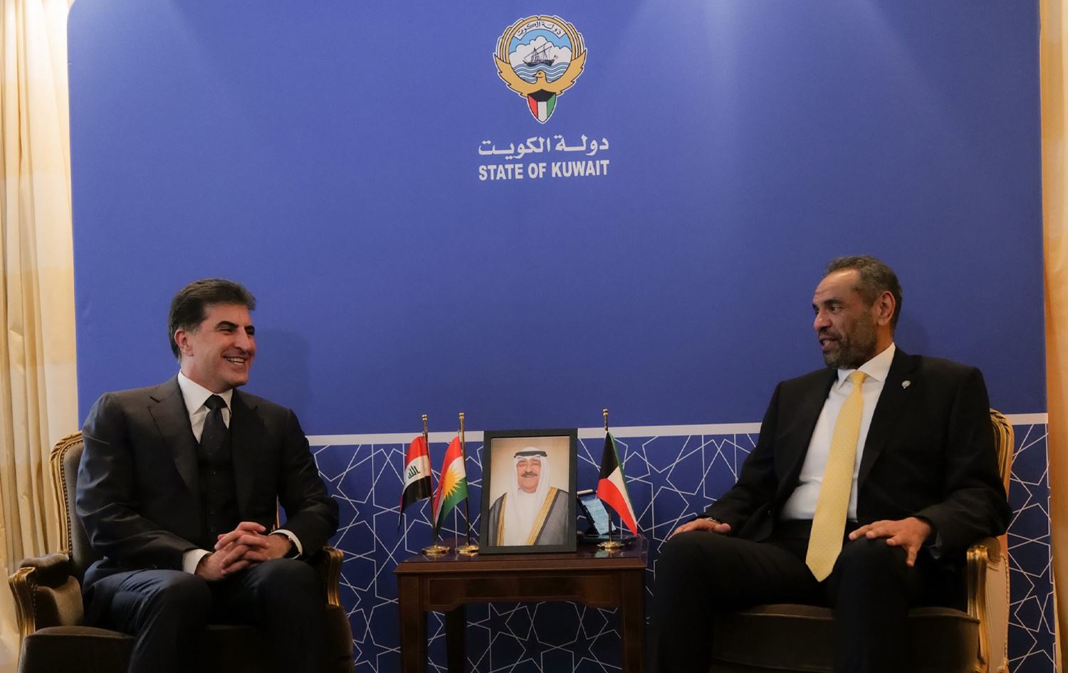 کۆبوونەوەی سەرۆکی هەرێمی کوردستان و وەزیری دەرەوەی کوێت. 