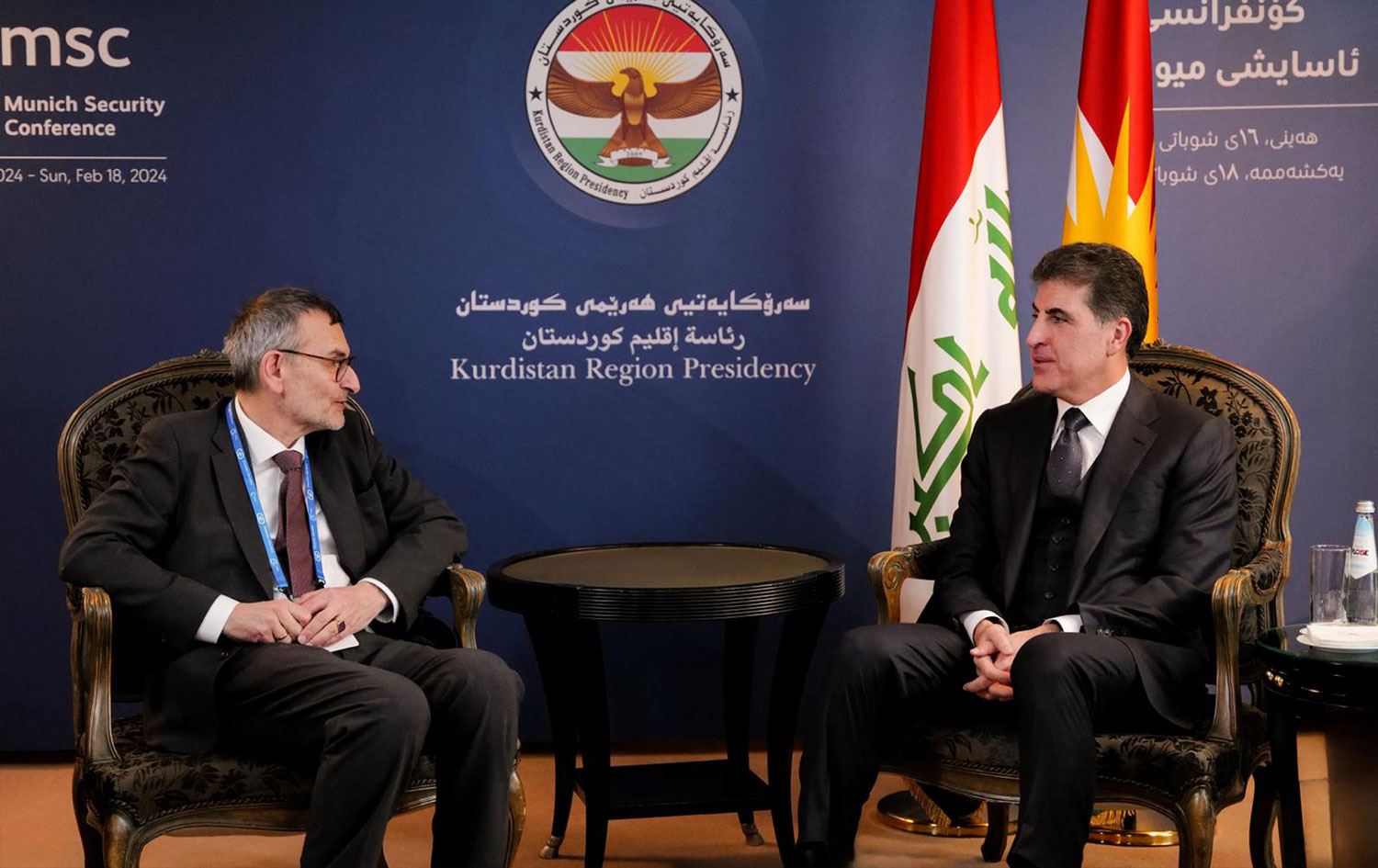 Başkan Neçirvan Barzani & UNAMI Bağımsız Stratejik İnceleme Ekibi Başkanı Volker Perthes