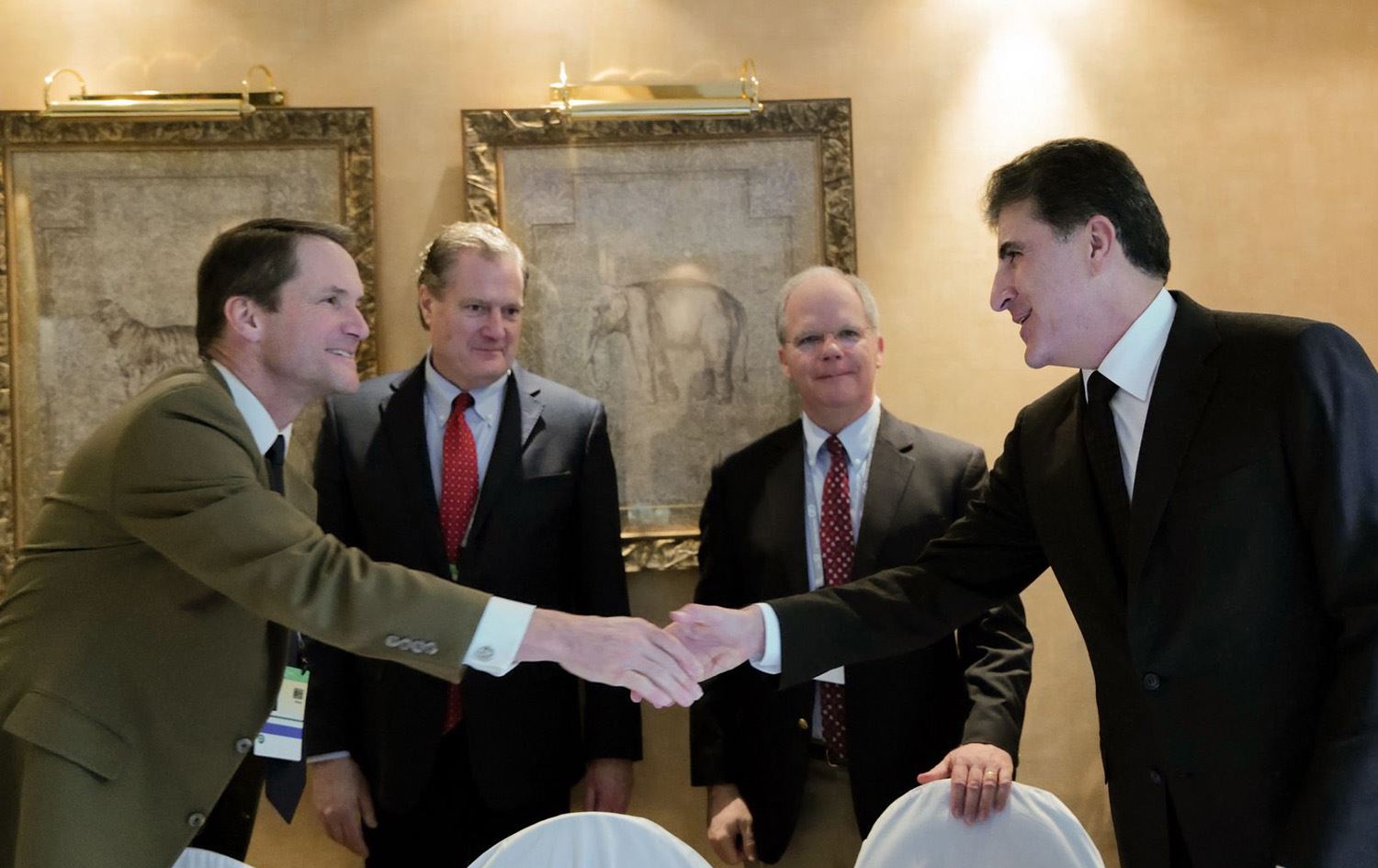 کۆبوونەوەی نێچیرڤان بارزانی لەگەڵ شاندێکی کۆنگرێسی ئەمریکا