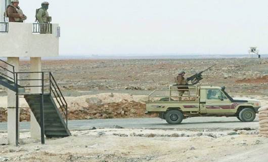 Ürdün ordusu Suriye sırında devriye gezerken Foto: AFP 