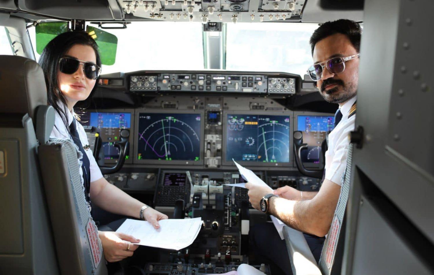 Kaptan pilot Rejin Doski ilk uçuşunu BAE’ya yaptı