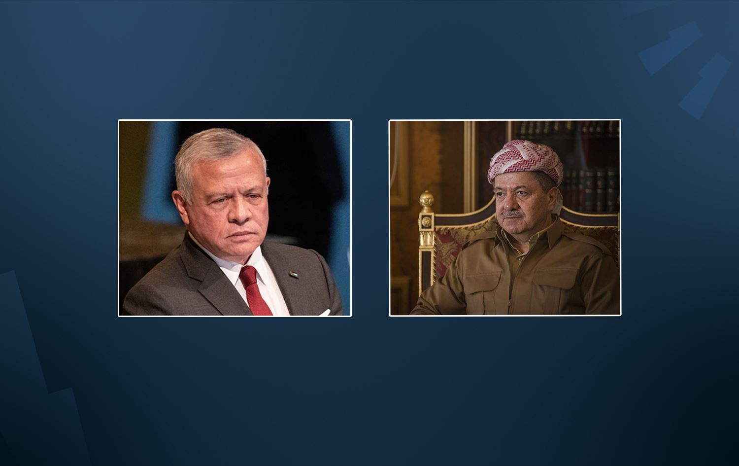 Ürdün Kralı II. Abdullah & Başkan Mesud Barzani