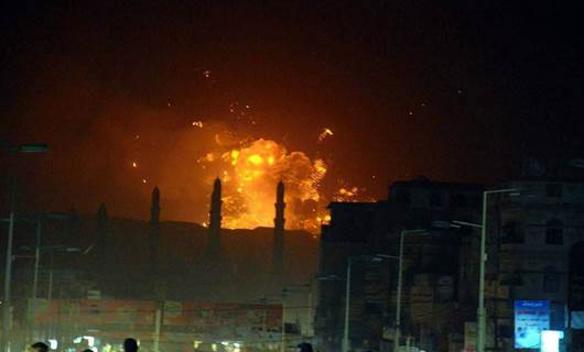 Yemen'e yönelik ilk bombardımanın görüntüsü Foto: Arşiv