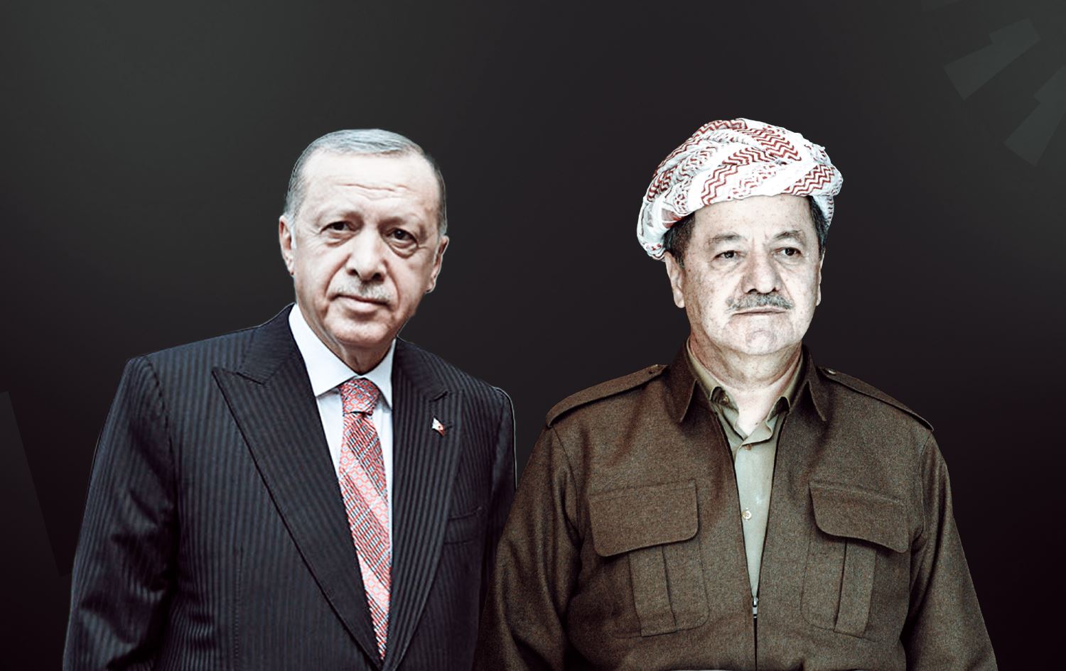 Türkiye Cumhurbaşkanı Recep Tayyip Erdoğan ve Başkan Mesud Barzani