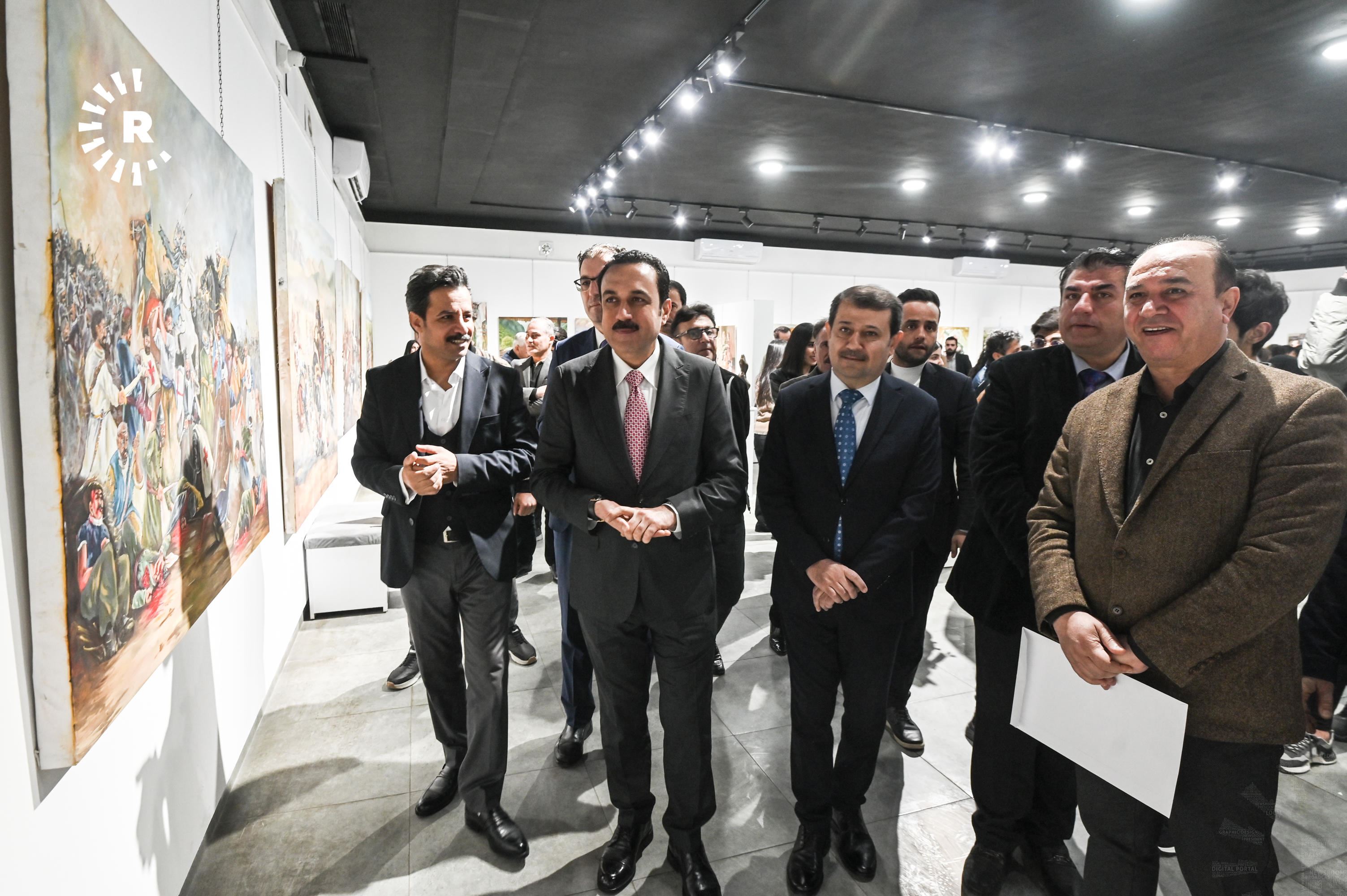 Erbil'de Güzel Sanatlar Fakültesi öğrencilerinin eserleri sergileniyor