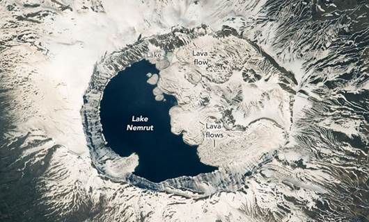 NASA astronotu Nemrut Krater Gölü’nün fotoğrafını çekti