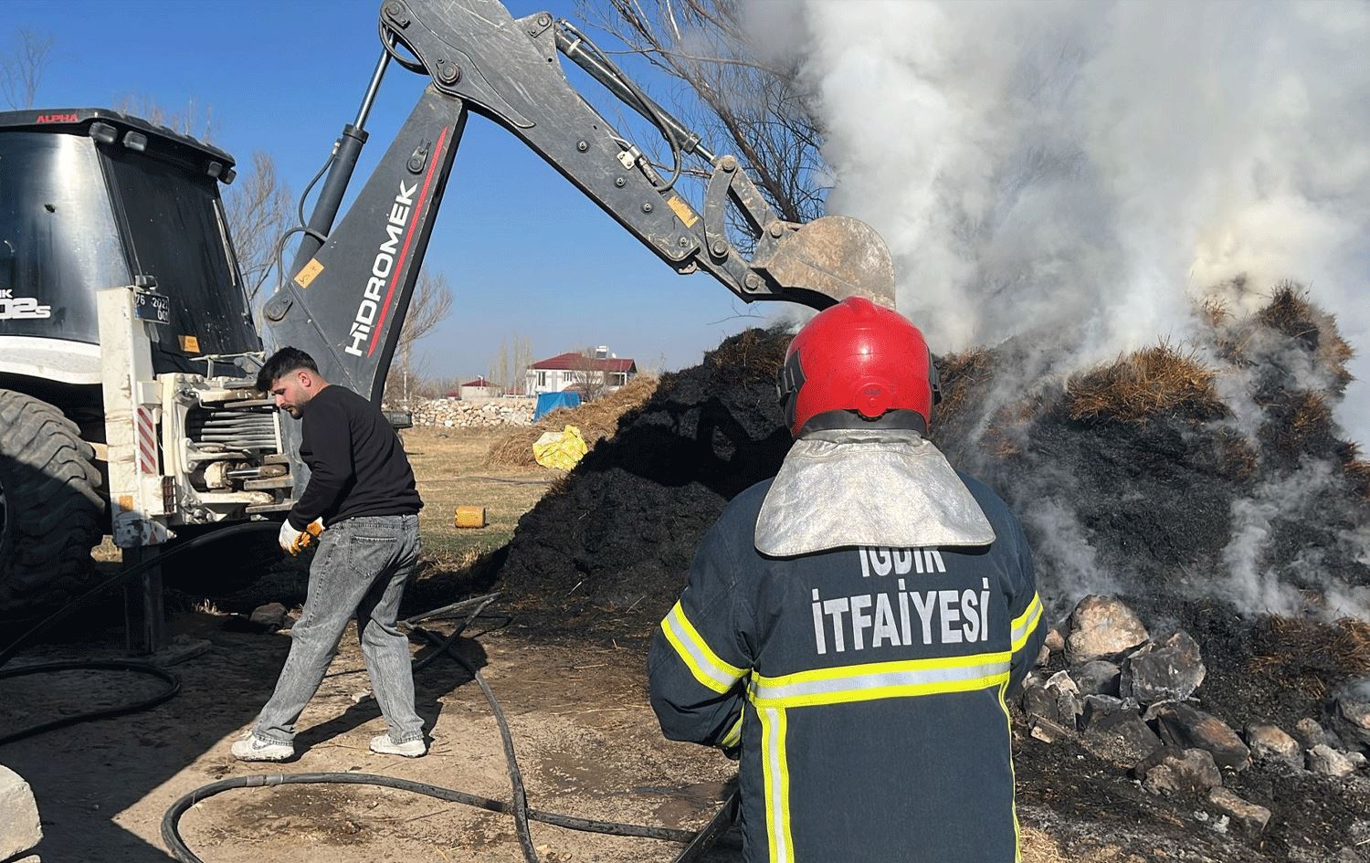 Li Îdirê agir bi loda giyê ket / Wêne: AA