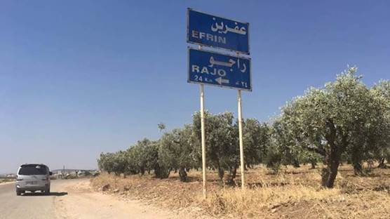 منطقة عفرين الكوردية في شمال سوريا 