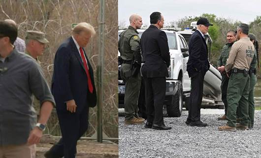 Trump ve Biden aynı gün Texas'ı ziyaret etti