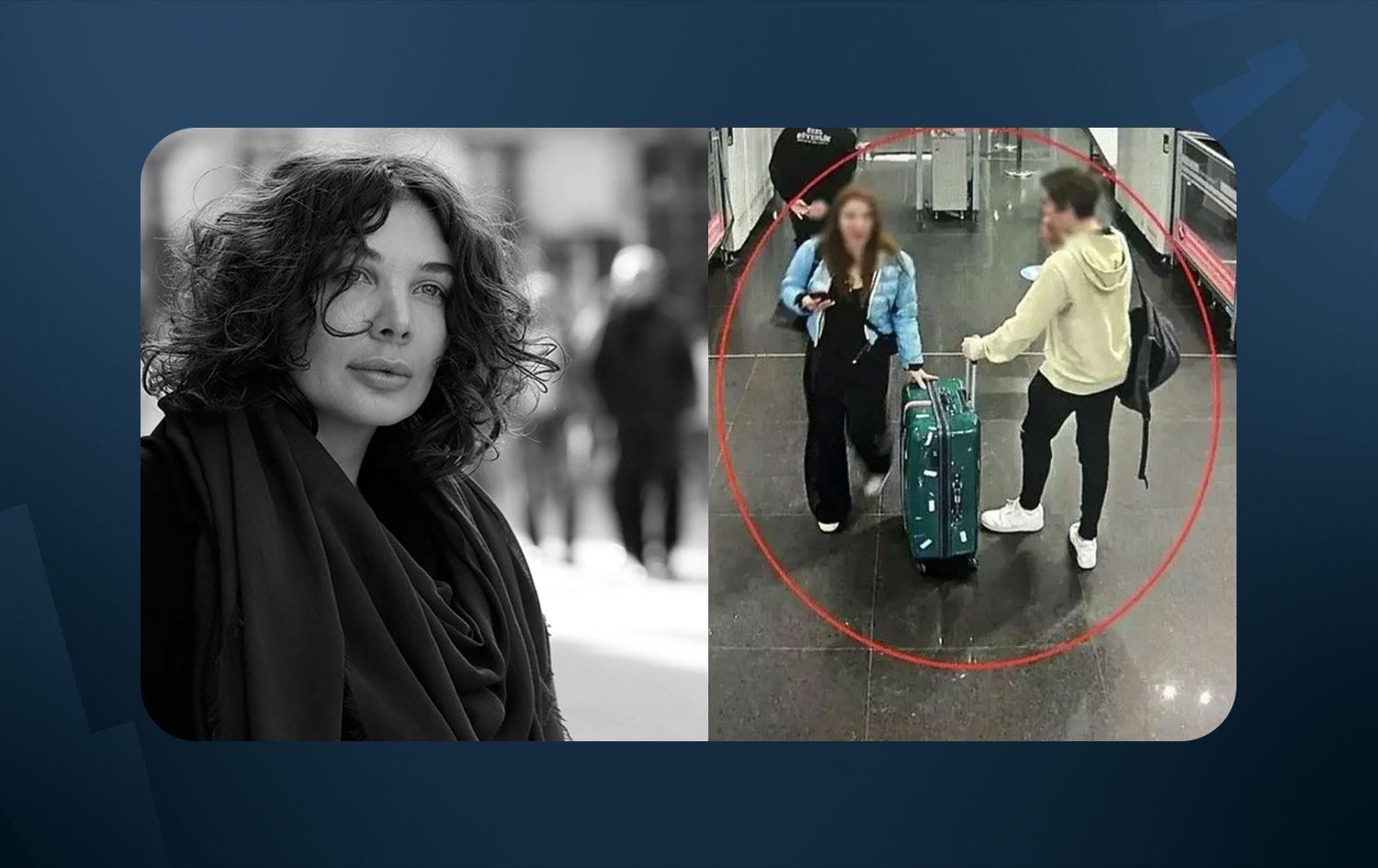 Eylem Tok ve oğlunun havalimanı görüntüleri