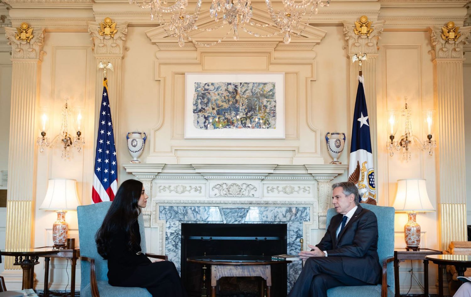 Antony Blinken Nadiya Murad pêşwazî kir