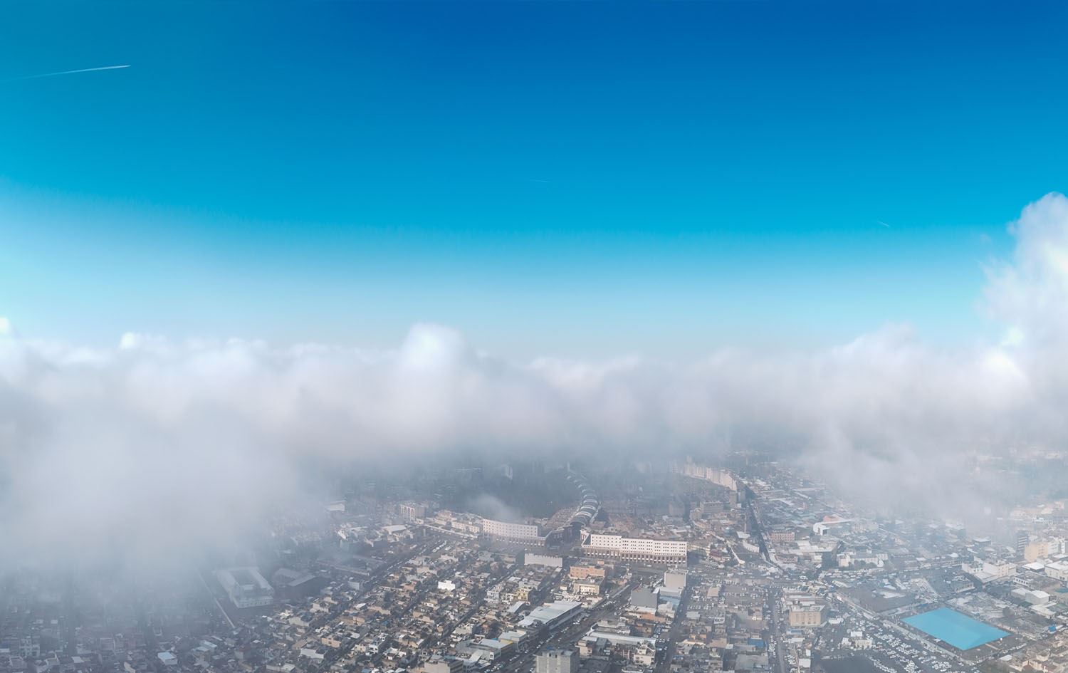 هەور لەسەر ئاسمانی هەولێر، وێنە: بڵند تاهیر - رووداو 