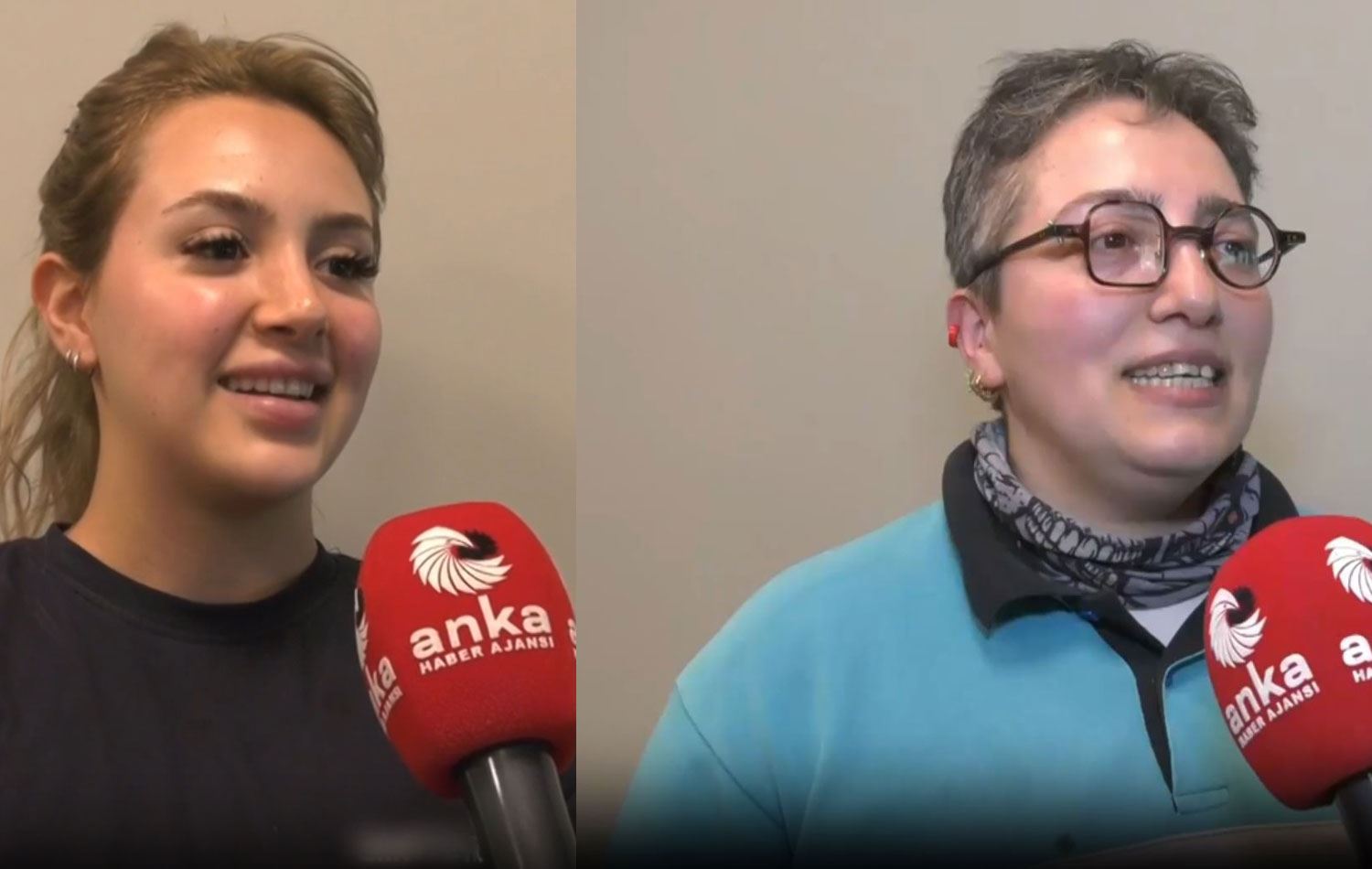 Pelin Evren (solda) ve Zeynep Özkan / ANKA