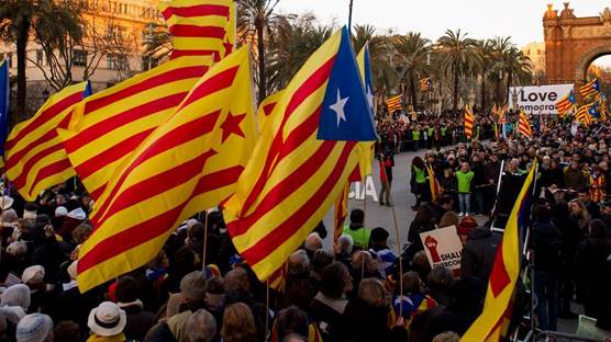 Katalonya'da yapılan bağımsızlık referandumundan kare - dpa
