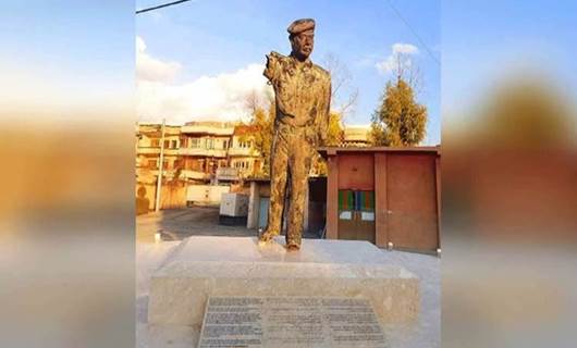 Bir kolunu ABD askerlerinin götürdüğü Saddam heykeli Süleymaniye'de ortaya çıktı